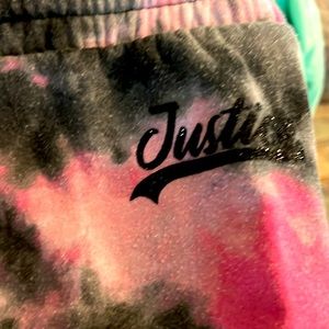 These have been worn no hole girls Justice size 10